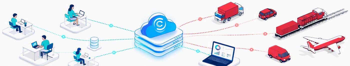 Your teams and systems connect through Cario out to every carrier and freight mode